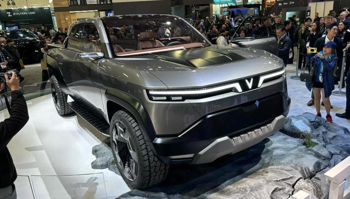 Xe bán tải điện VinFast VF Wild xuất hiện tại Mỹ