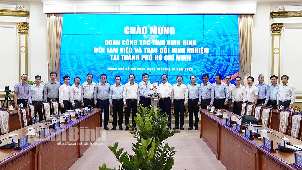 Đoàn công tác của tỉnh làm việc tại thành phố Hồ Chí Minh