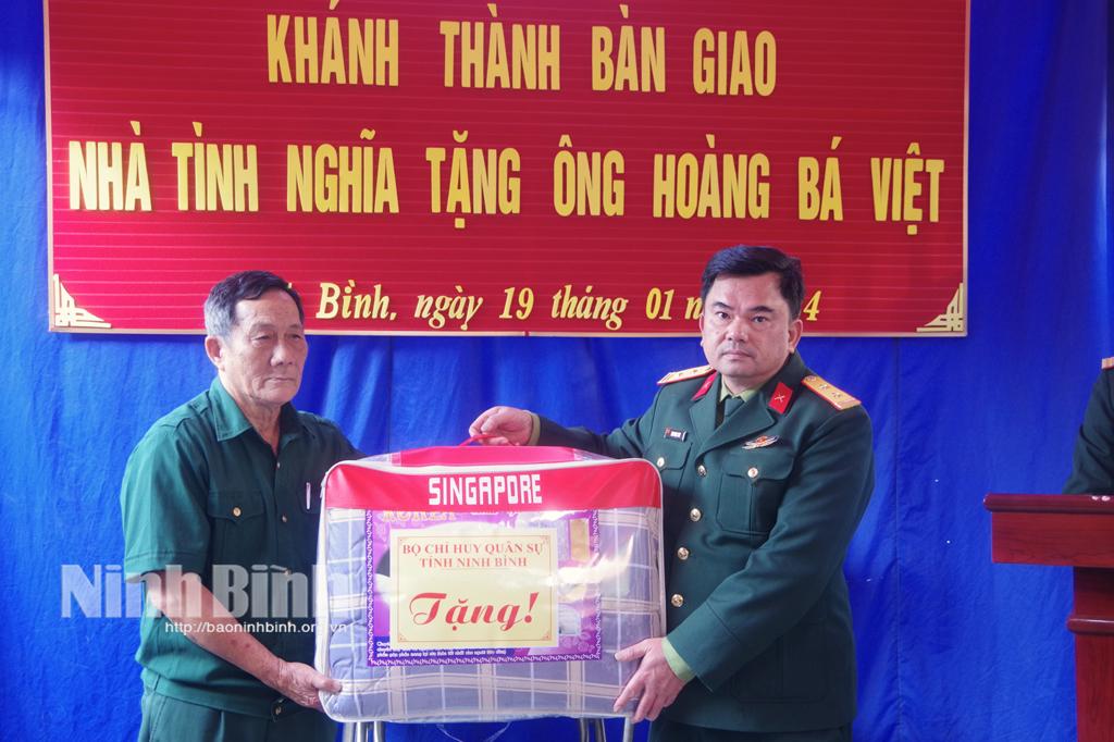 Bộ CHQS tỉnh khánh thành và bàn giao "Nhà tình nghĩa"