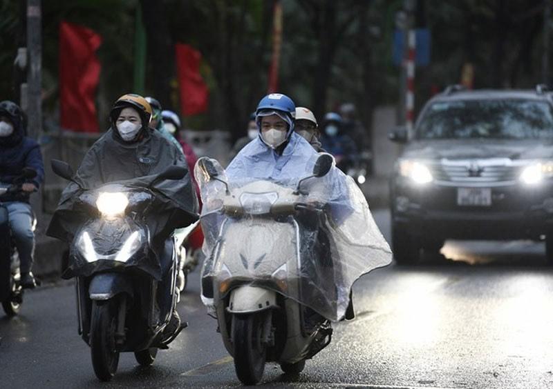 Ngày 27/1, Bắc Bộ và Thanh Hóa mưa nhỏ rải rác, tiếp tục rét hại