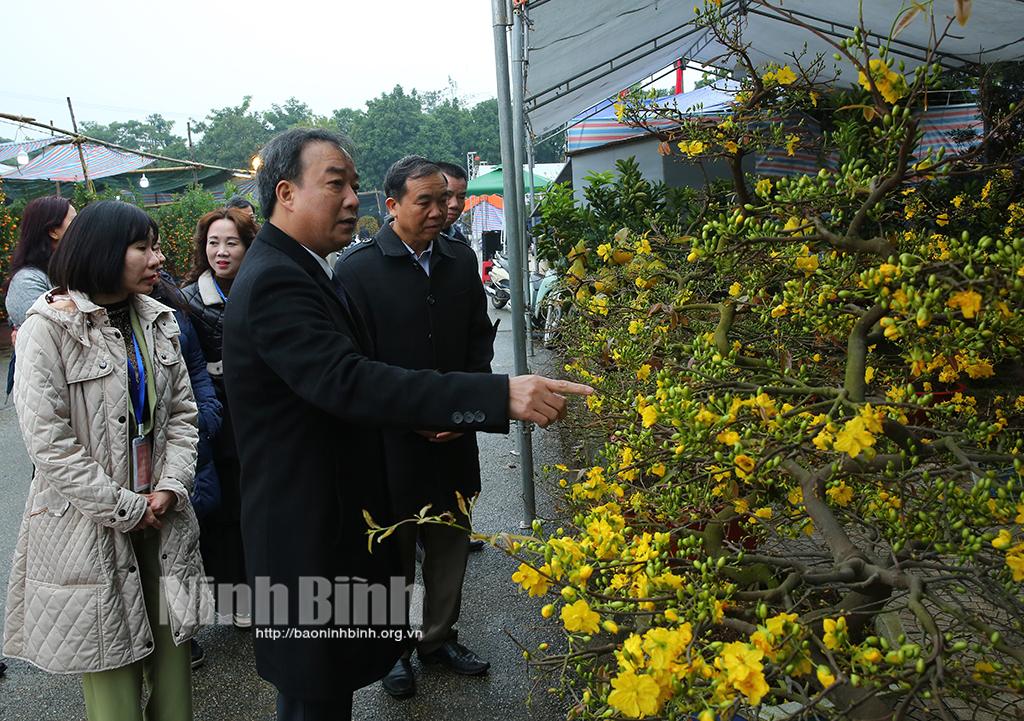 Thành phố Ninh Bình khai mạc Hội chợ hoa Xuân Giáp Thìn 2024