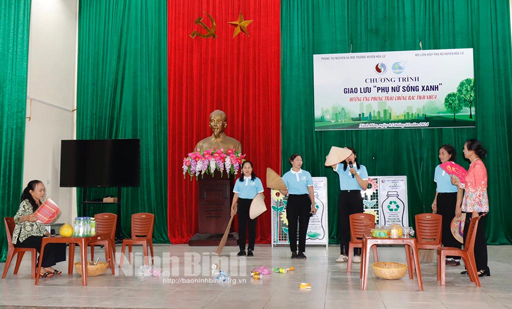 Tổ chức Chương trình giao lưu "Phụ nữ sống xanh" hưởng ứng phong trào "Chống rác thải nhựa"