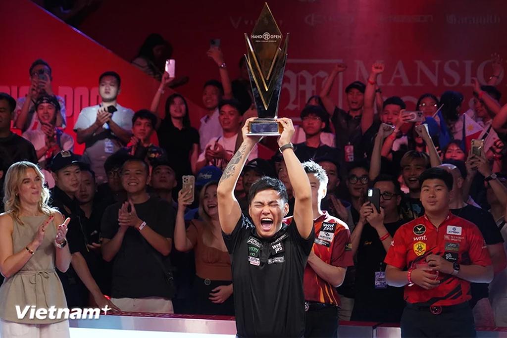 Johann Chua đăng quang Giải Billiards Vô địch Pool 9 bóng Hanoi Open 2024