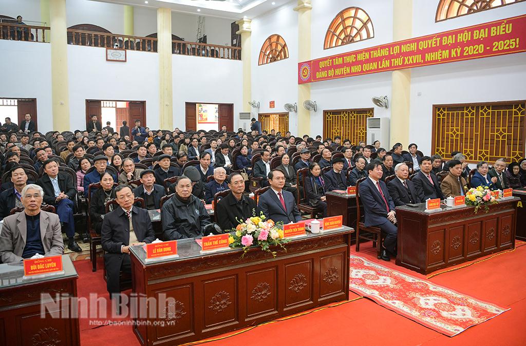 Huyện Nho Quan tổ chức gặp mặt mừng Đảng, mừng xuân Giáp Thìn