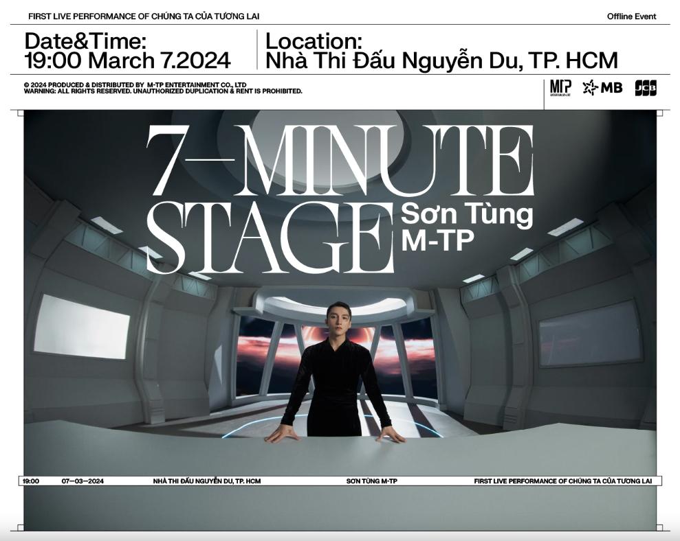 Sơn Tùng M-TP công bố show "7-minute stage", ra mắt MV "Chúng ta của tương lai"