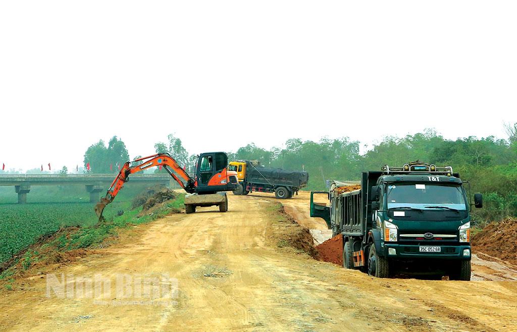 Nho Quan đẩy nhanh tiến độ thực hiện các công trình thủy lợi đa mục tiêu