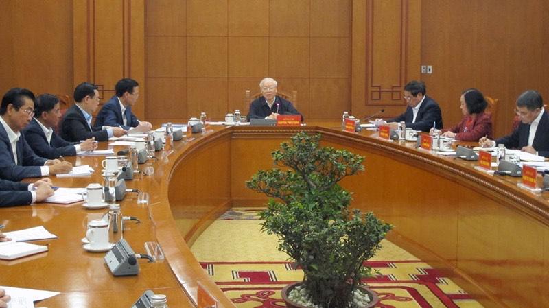 Tổng Bí thư Nguyễn Phú Trọng chủ trì phiên họp đầu tiên Tiểu ban Nhân sự Đại hội XIV của Đảng