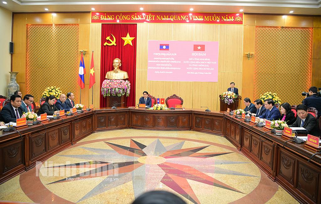 Hội đàm giữa tỉnh Ninh Bình và tỉnh U-Đôm-Xay