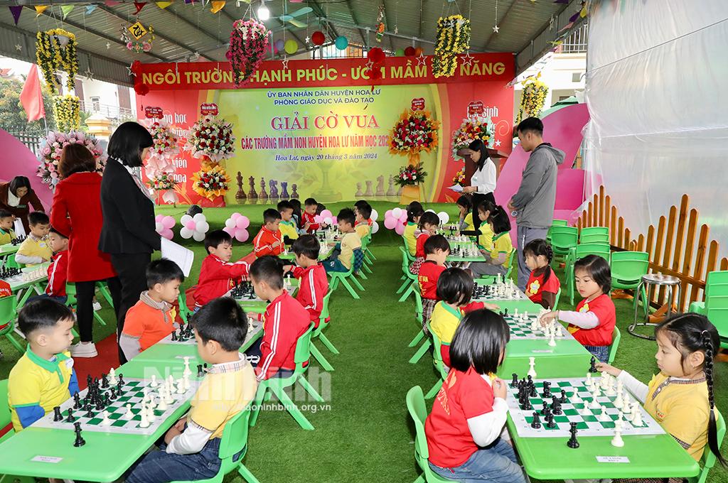 Giải cờ vua các trường Mầm non trên địa bàn huyện Hoa Lư