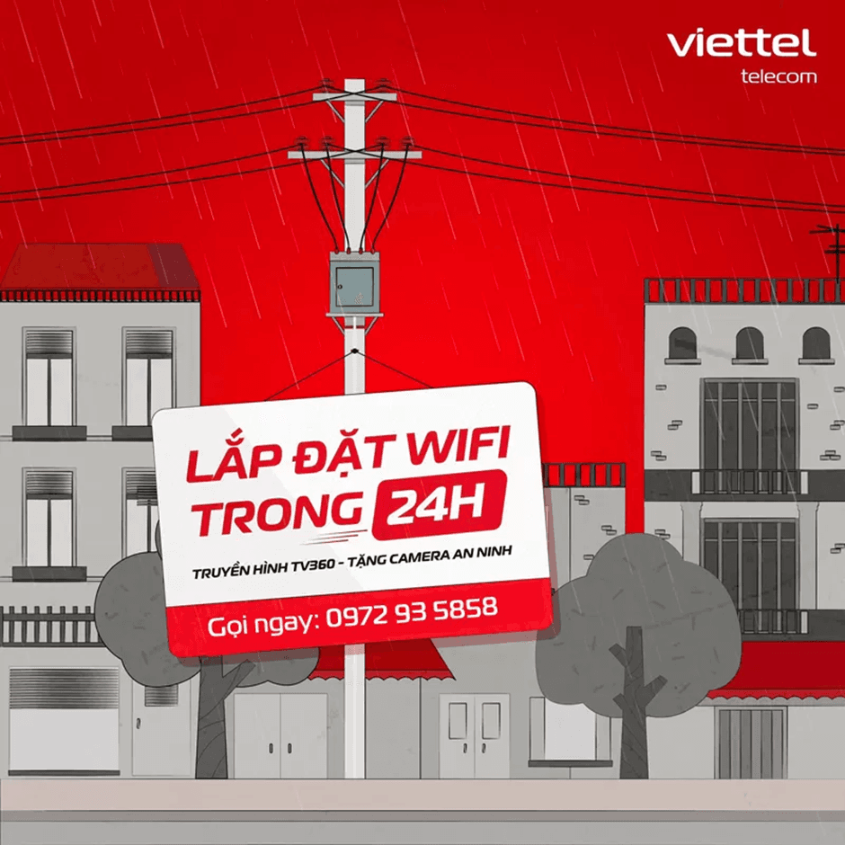 Lắp đặt mạng Internet Viettel với nhiều gói cước giá rẻ chỉ từ 180k/tháng