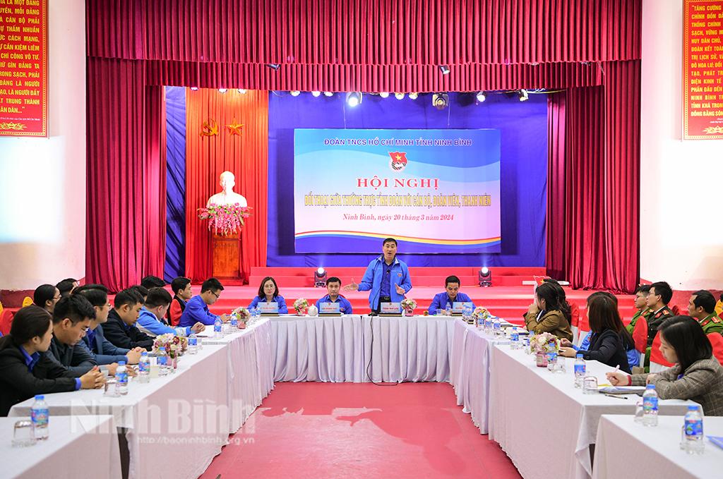 Đối thoại giữa Thường trực Tỉnh đoàn với cán bộ, đoàn viên, thanh niên