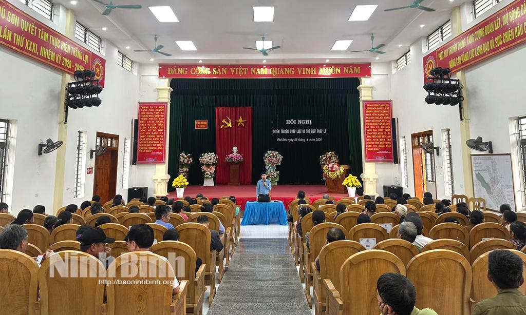 Tuyên truyền pháp luật và trợ giúp pháp lý cho nhân dân vùng đồng bào dân tộc thiểu số và miền núi tại huyện Nho Quan