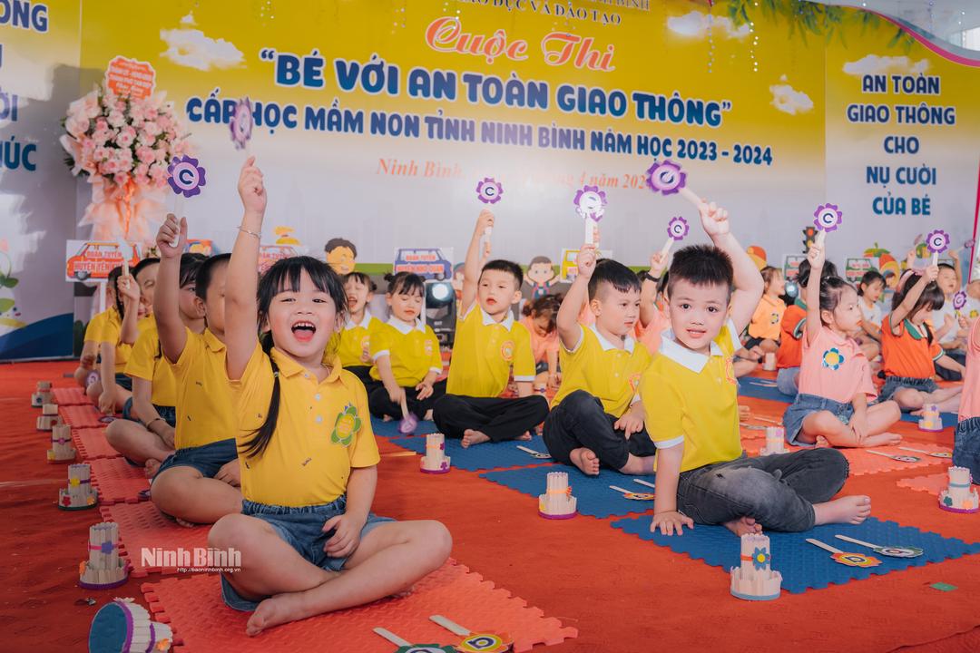 Cuộc thi "Bé với an toàn giao thông" cấp học mầm non tỉnh Ninh Bình năm học 2023-2024