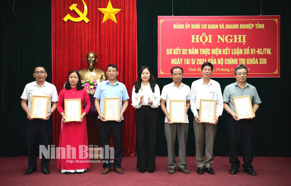 Đảng bộ Khối Cơ quan và Doanh nghiệp tỉnh: Dấu ấn sau 3 năm thực hiện Kết luận số 01-KL/TW của Bộ Chính trị