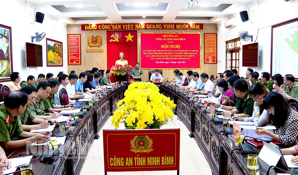 Lấy ý kiến vào các dự án Luật do Bộ Công an chủ trì soạn thảo trình Quốc hội khóa XV