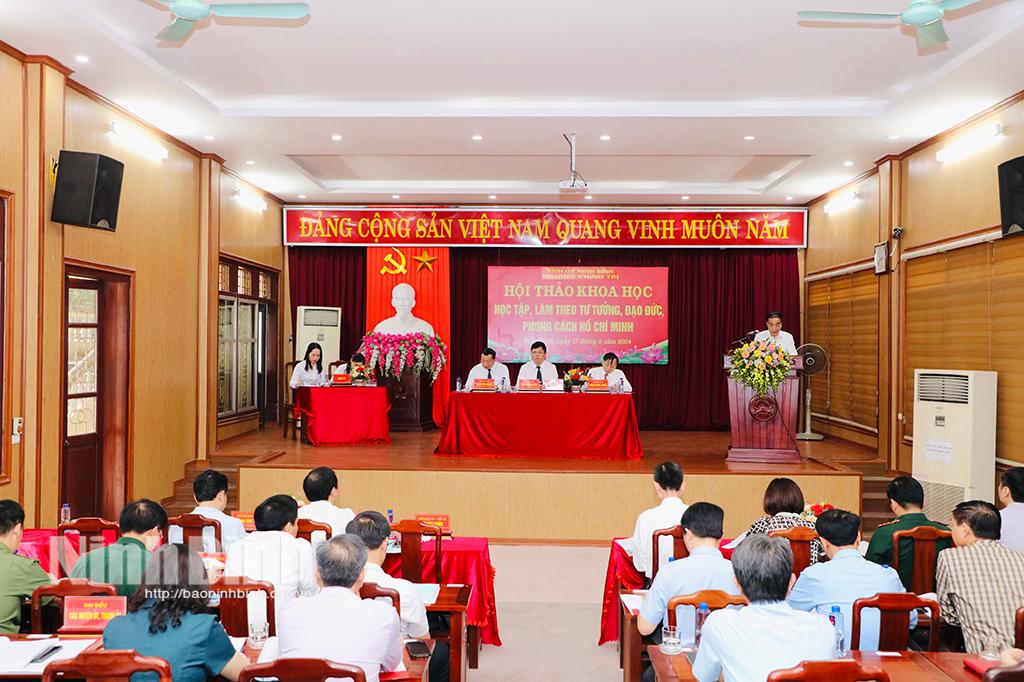 Đẩy mạnh việc học tập, làm theo tư tưởng, đạo đức, phong cách Hồ Chí Minh, đáp ứng yêu cầu nhiệm vụ trong giai đoạn mới