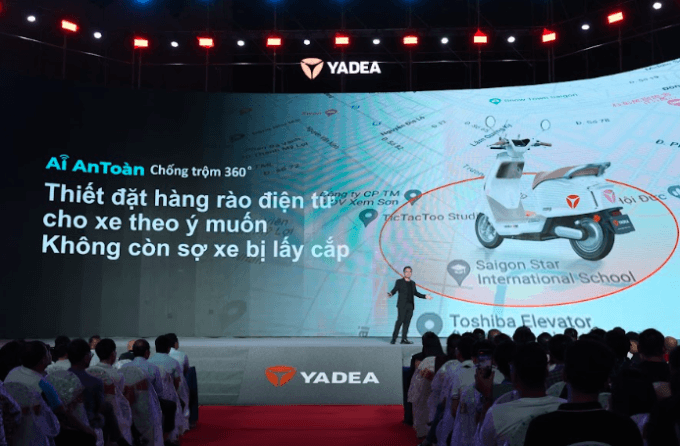 Điểm nhấn trên xe máy điện Yadea Ossy