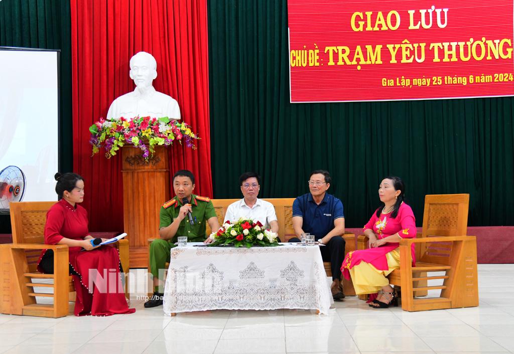 Giao lưu về phòng, chống bạo lực gia đình tại xã Gia Lập