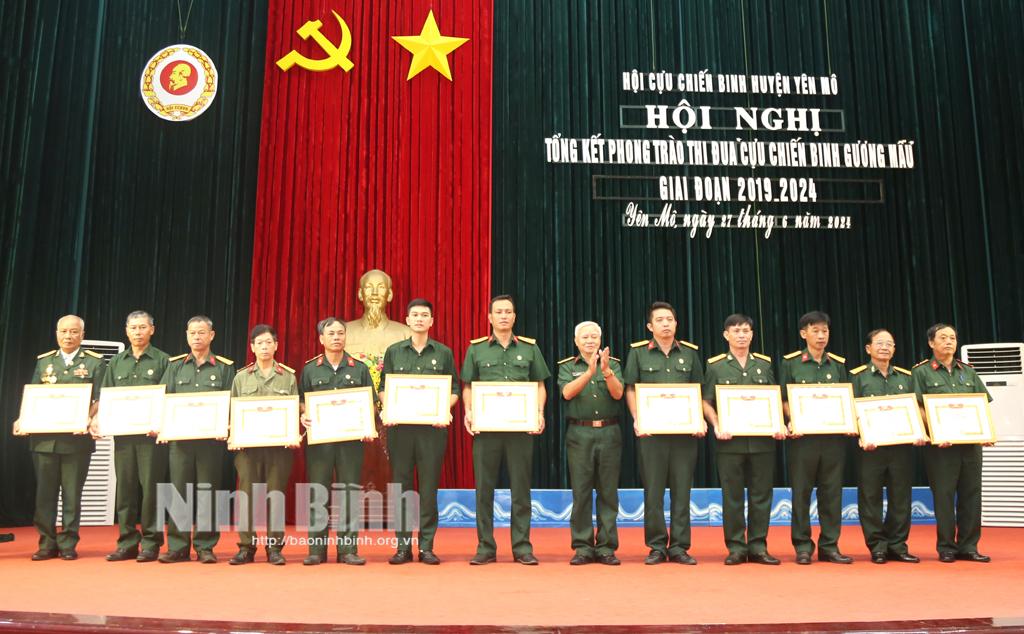 Hội Cựu chiến binh huyện Yên Mô tổng kết phong trào thi đua "Cựu chiến binh gương mẫu" giai đoạn 2019-2024