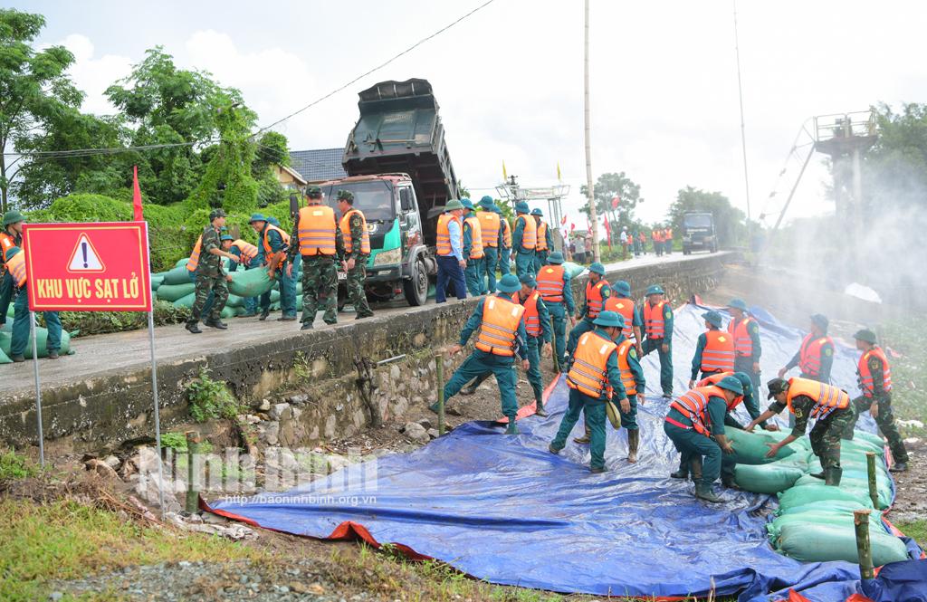 Huyện Kim Sơn diễn tập phòng, chống thiên tai và tìm kiếm cứu nạn năm 2024