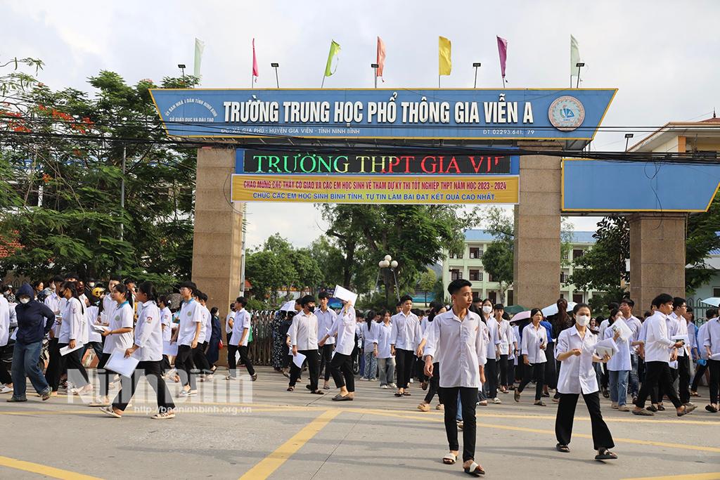 Ninh Bình: Hoàn thành kỳ thi tốt nghiệp THPT năm 2024