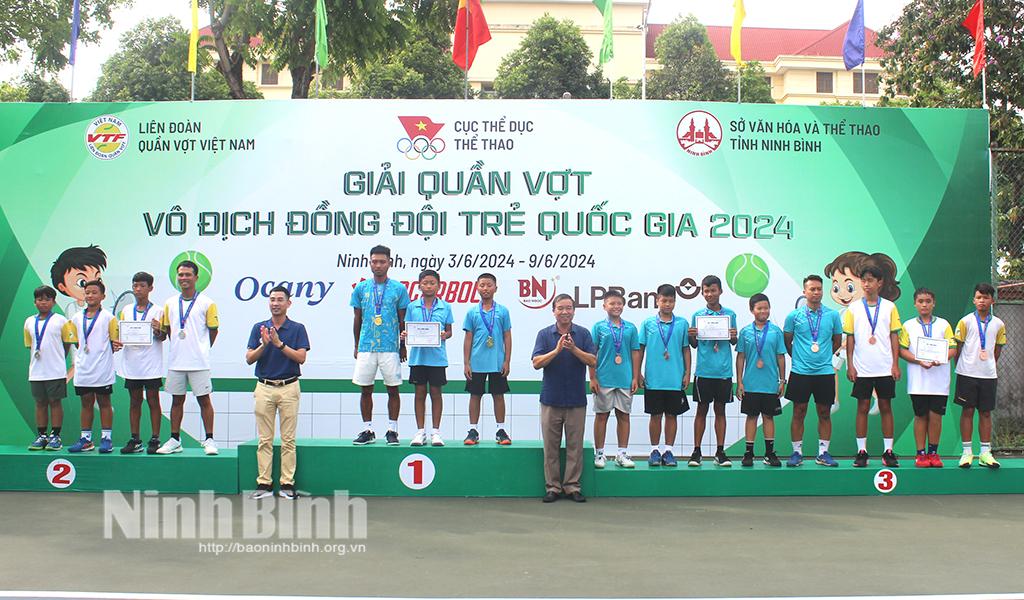 Giải Quần vợt vô địch đồng đội trẻ quốc gia năm 2024: Hà Nội 1 giành giải nhất U12 nam, Ninh Bình giành giải ba