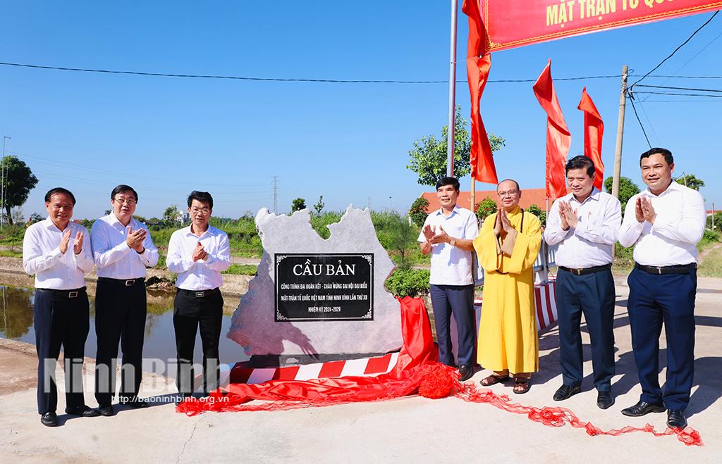 Khánh thành công trình chào mừng Đại hội đại biểu MTTQ Việt Nam tỉnh lần thứ XII