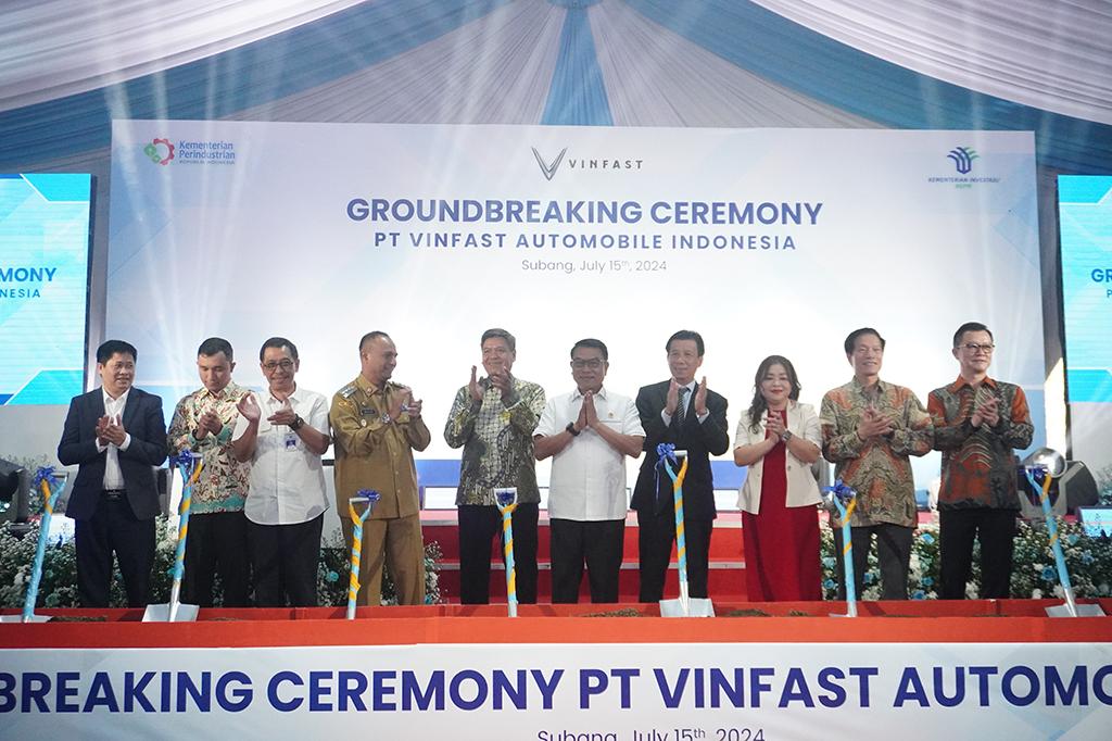 VinFast khởi công nhà máy lắp ráp xe điện tại Indonesia