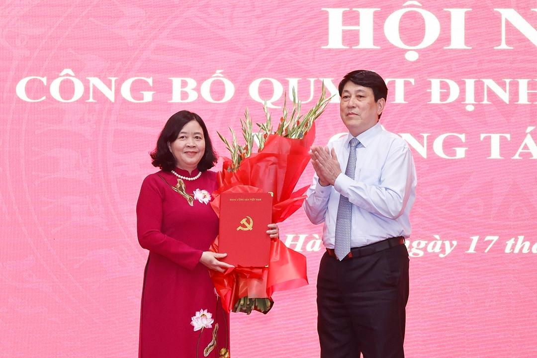 Đồng chí Bùi Thị Minh Hoài giữ chức Bí thư Thành ủy Hà Nội