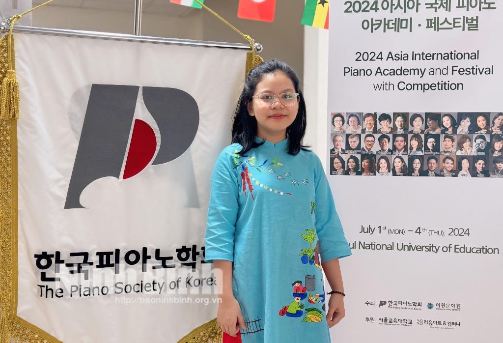 Thí sinh Ninh Bình đoạt huy chương bạc Cuộc thi Piano quốc tế tại Hàn Quốc