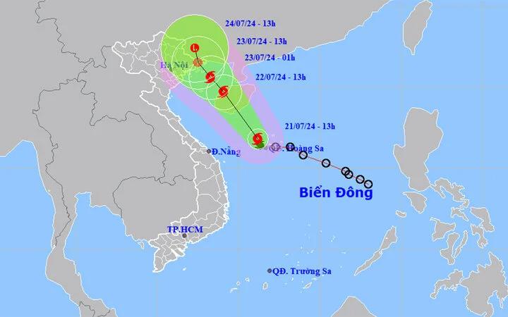 Bão số 2 hướng vào đất liền, Bắc Bộ sắp hứng đợt mưa lớn
