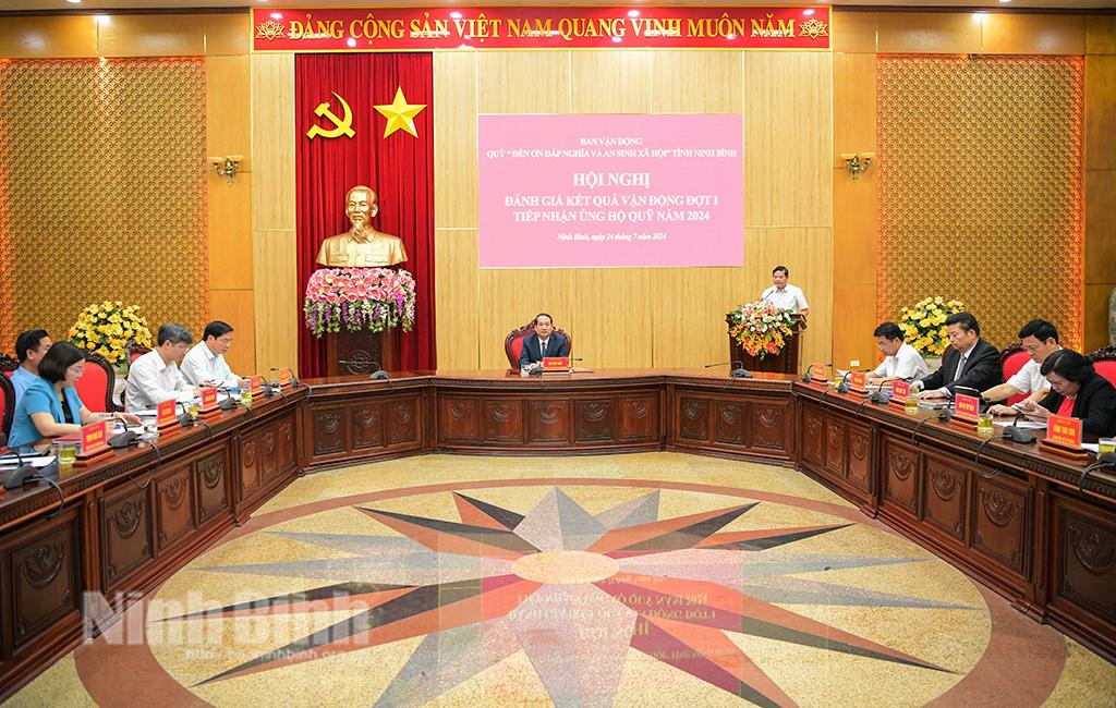 Đánh giá kết quả vận động đợt I Quỹ "Đền ơn đáp nghĩa và an sinh xã hội" năm 2024