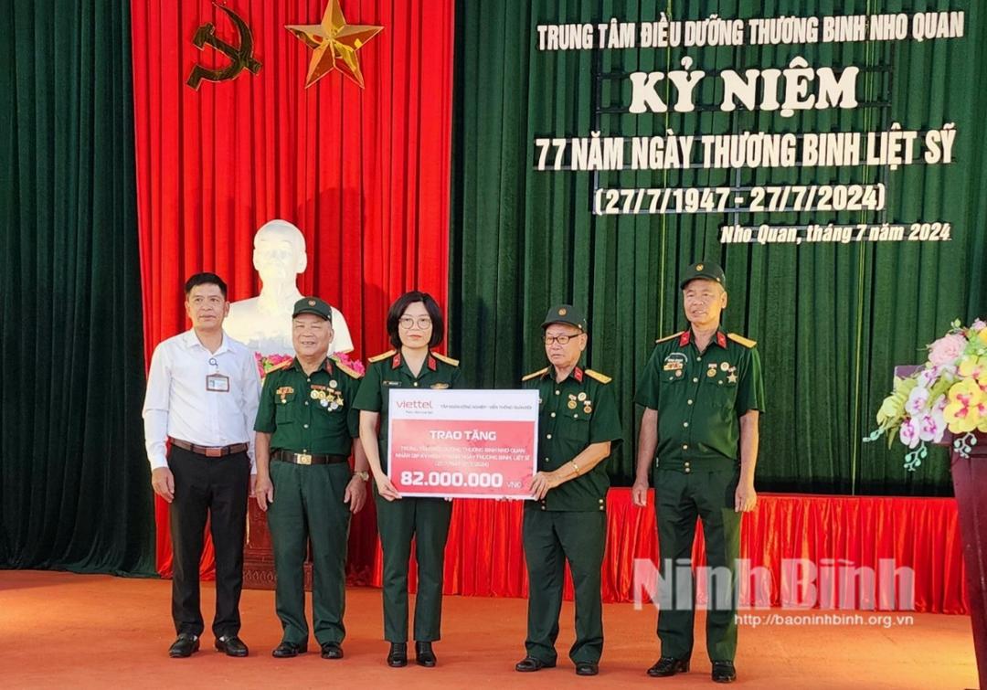 Viettel Ninh Bình thăm, tặng quà các thương, bệnh binh