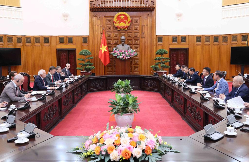 Phó Thủ tướng Lê Thành Long đề nghị EC sớm gỡ bỏ "thẻ vàng" đối với xuất khẩu hải sản của Việt Nam