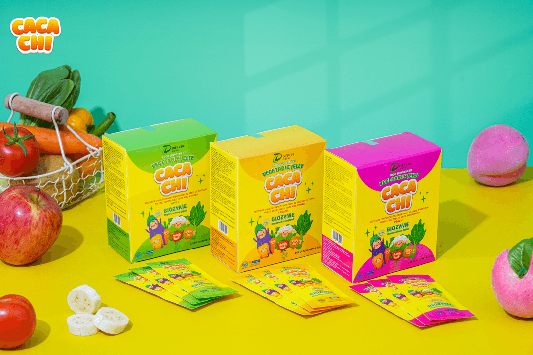 Biozyme từ Thạch Rau củ Cacachi - Giải pháp hoàn hảo cho tiêu hóa của trẻ