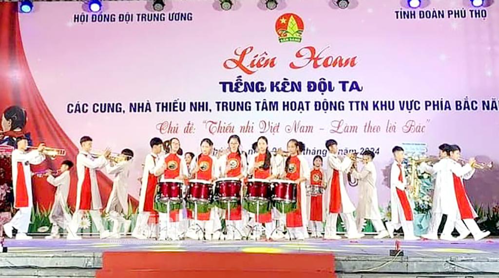 Ninh Bình đoạt giải xuất sắc tại Liên hoan "Tiếng kèn Đội ta" khu vực phía Bắc năm 2024