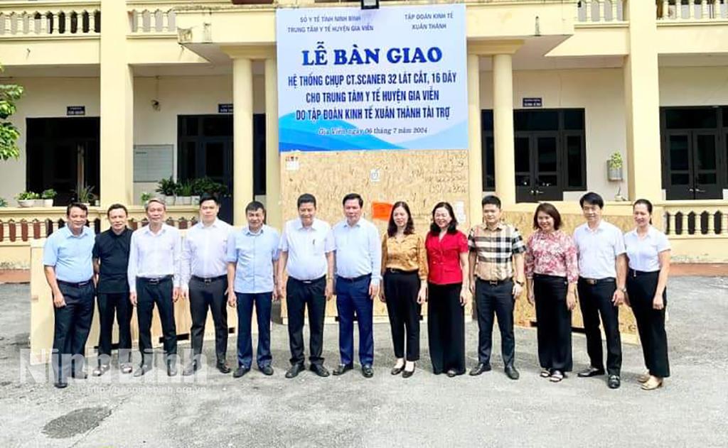 Tập đoàn Kinh tế Xuân Thành tài trợ hệ thống chụp CT. scaner 32 lát cắt, 16 dãy cho Trung tâm Y tế huyện Gia Viễn