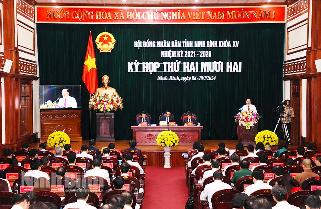 Ninh Binh Provincial People's Council convenes 22rd session