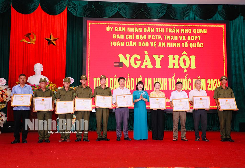Thị trấn Nho Quan tổ chức Ngày hội toàn dân bảo vệ an ninh Tổ quốc năm 2024