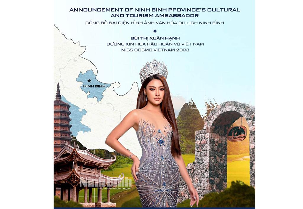 Hoa hậu Hoàn vũ Việt Nam Bùi Thị Xuân Hạnh: Mong muốn góp phần giới thiệu, quảng bá văn hóa du lịch Ninh Bình
