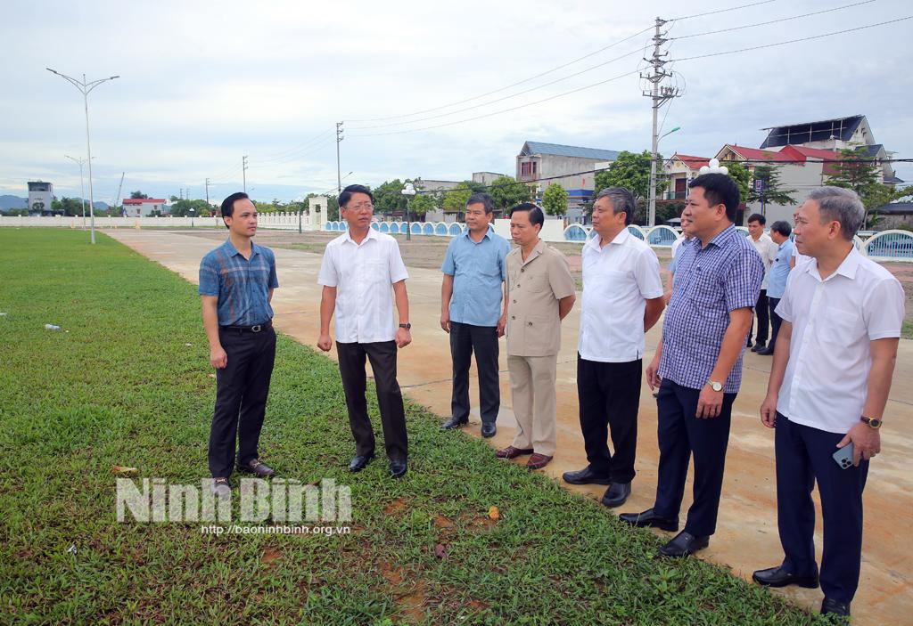 Kiểm tra công tác xây dựng nông thôn mới nâng cao tại huyện Yên Mô