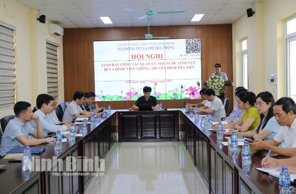 Giao ban công tác quản lý Nhà nước về lĩnh vực bưu chính, viễn thông, truyền hình trả tiền