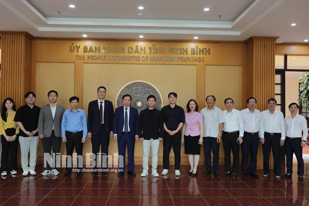 Lãnh đạo UBND tỉnh tiếp xã giao đại diện Trường Đại học Y tế công cộng, Đại học Quốc gia Seoul, Hàn Quốc