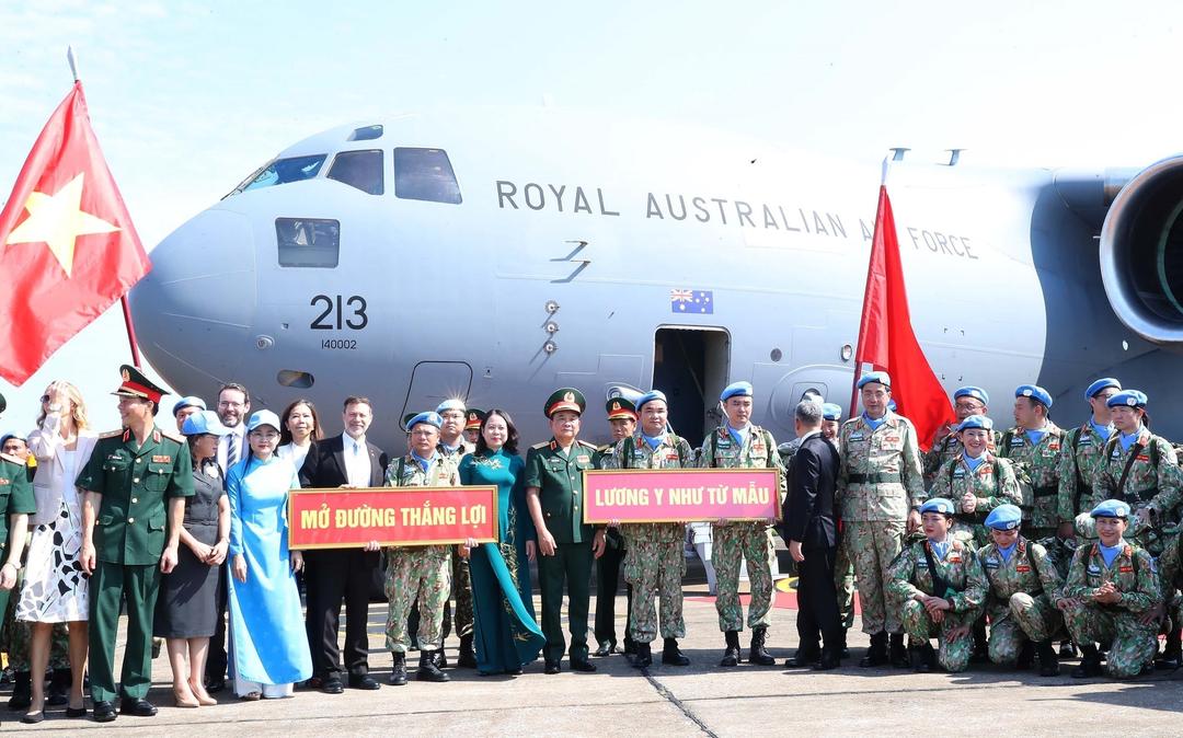 Bệnh viện dã chiến cấp 2 số 6 và Đội Công binh số 3 lên đường gìn giữ hòa bình Liên hợp quốc