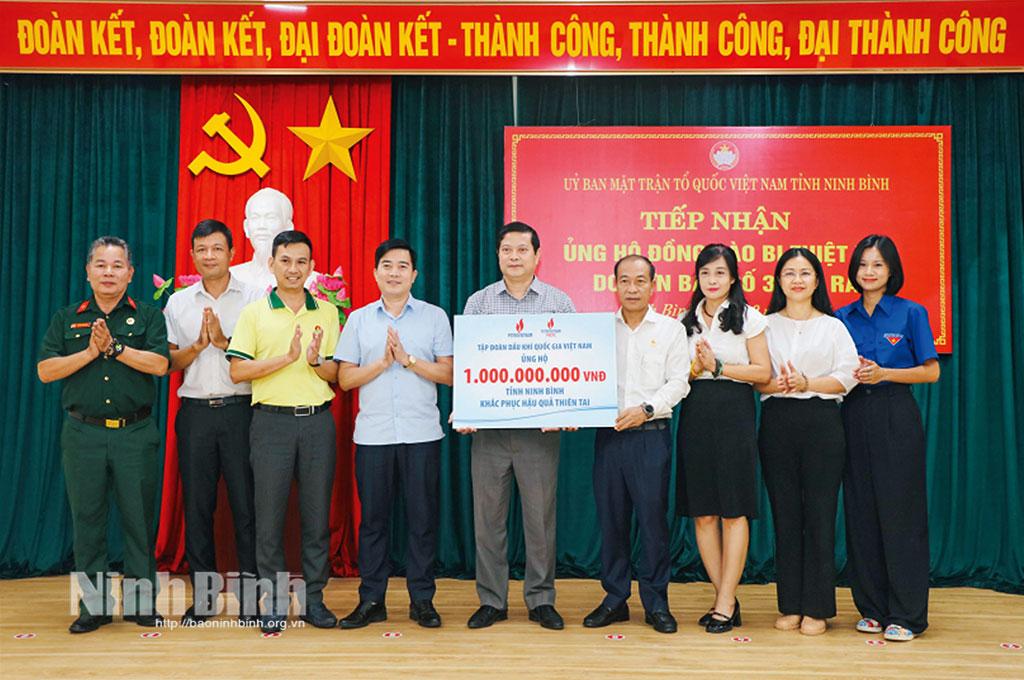 Ninh Bình lan tỏa hoạt động ủng hộ đồng bào bị thiệt hại do bão số 3