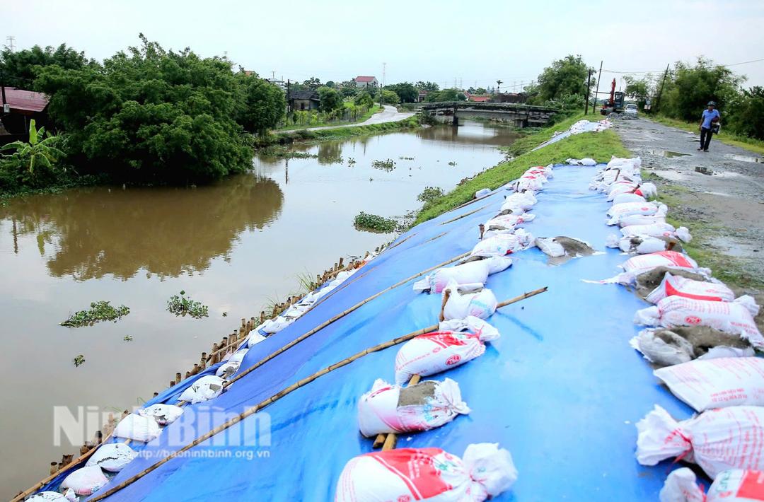 Đảm bảo an toàn hệ thống đê điều ứng phó với mưa lũ sau bão