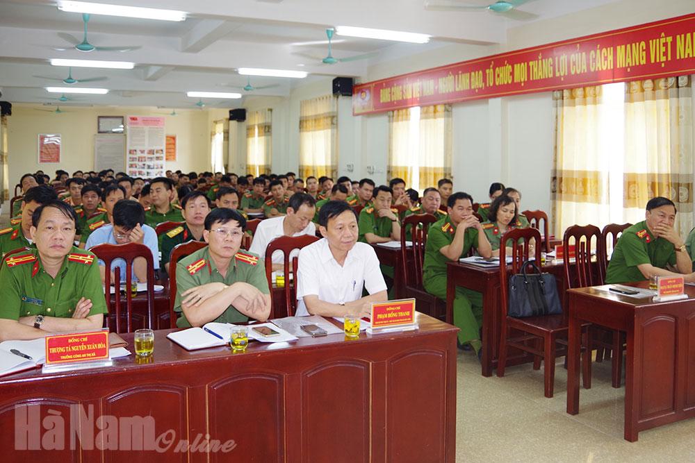 Công an thị xã Duy Tiên triển khai Kế hoạch đảm bảo ANTT Đại hội đại biểu Đảng bộ thị xã