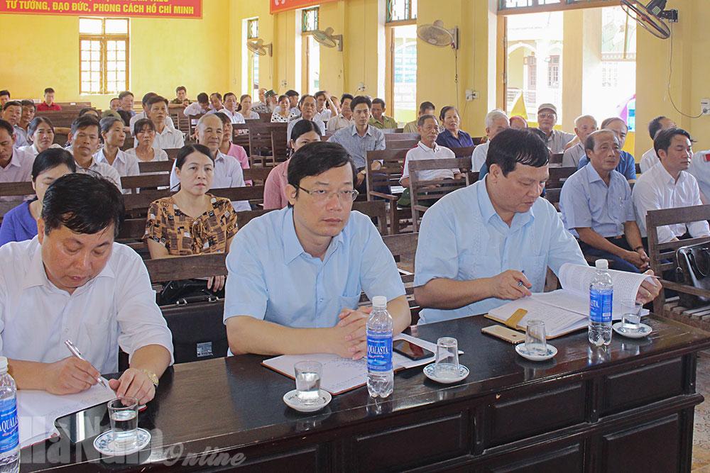 Đại biểu HĐND tỉnh tiếp xúc cử tri huyện Bình Lục