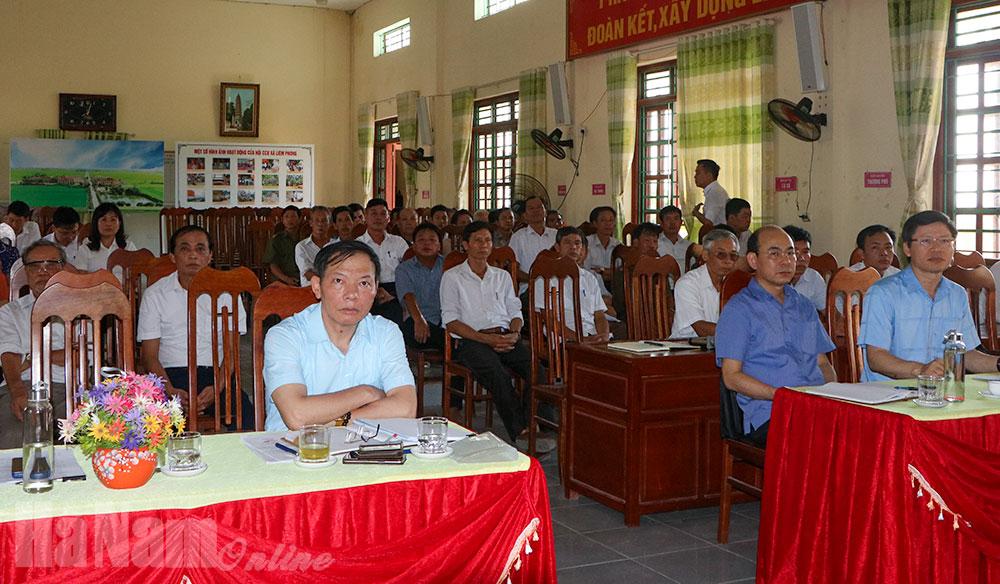 Đại biểu HĐND tỉnh tiếp xúc cử tri tại huyện Thanh Liêm