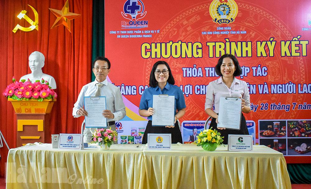 Ký kết thỏa thuận hợp tác nâng cao phúc lợi cho đoàn viên, công nhân lao động